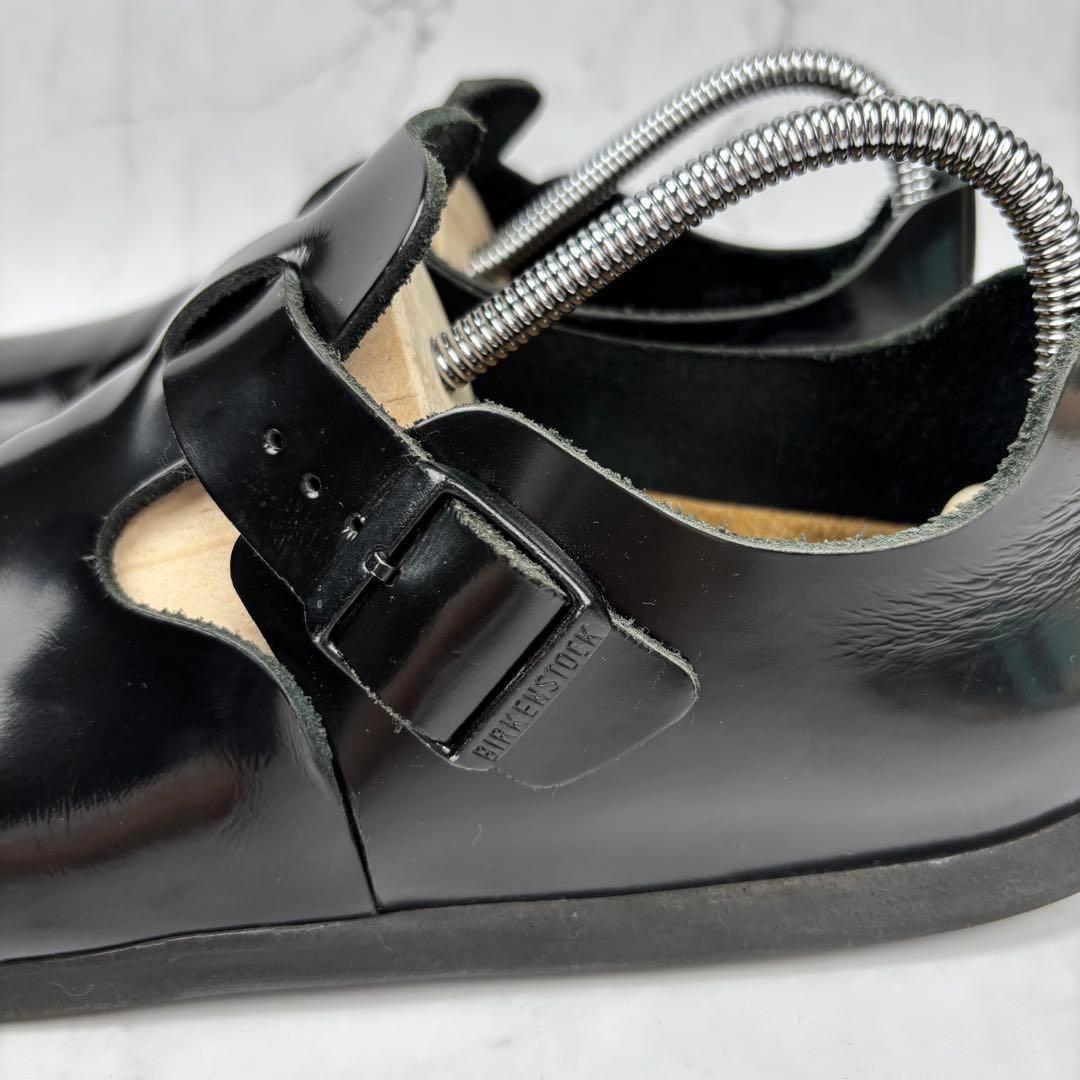 【美品】BIRKENSTOCK ロンドン ブラック サンダル 26 レザー レア