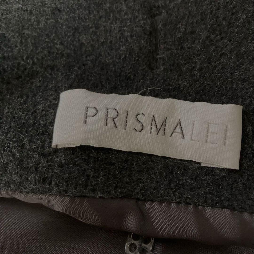 プリズマレイ　イタリア製ロングコート美品　ダークグレー　断捨離中