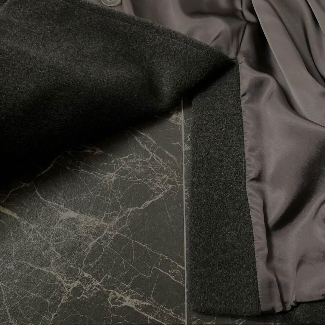 プリズマレイ　イタリア製ロングコート美品　ダークグレー　断捨離中