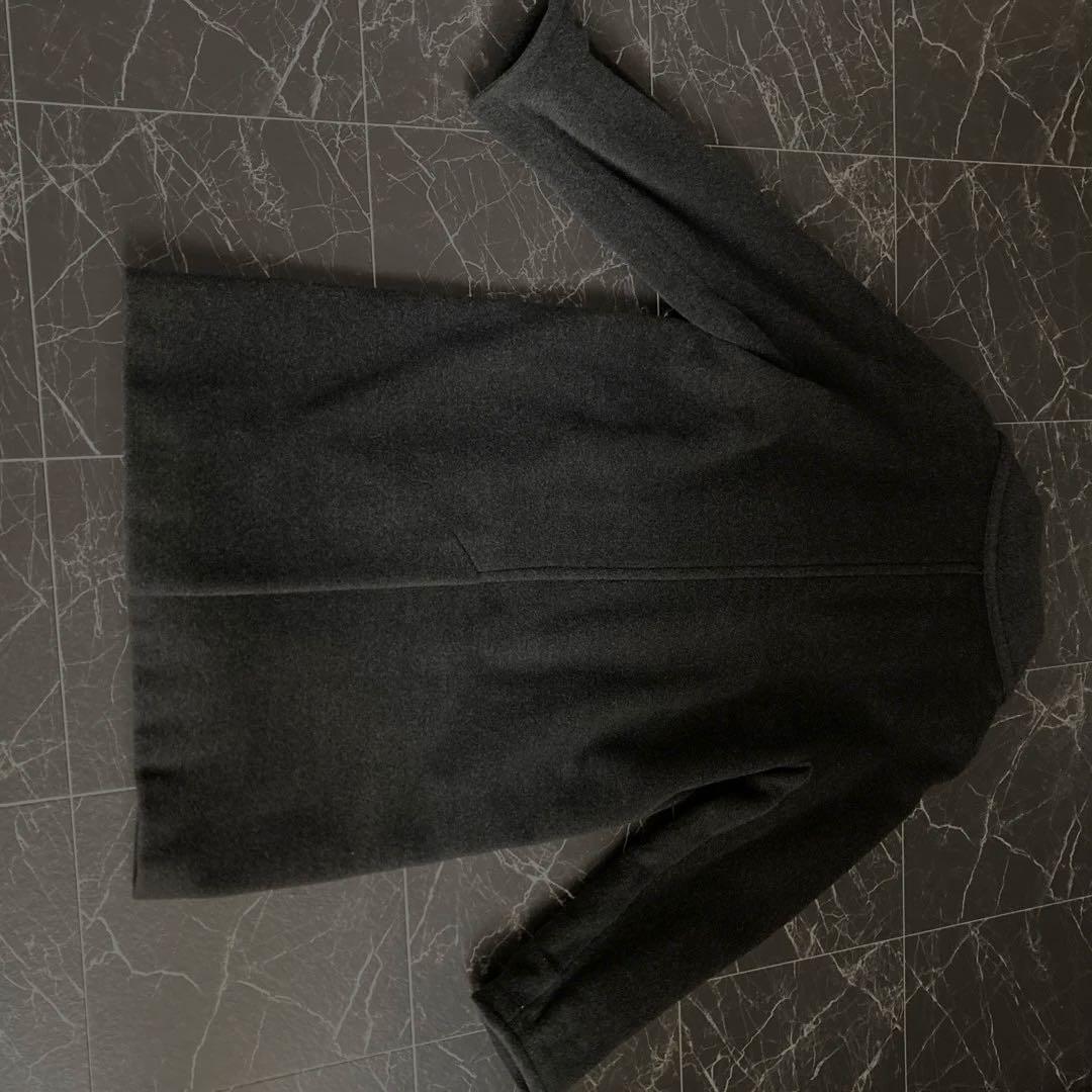 プリズマレイ　イタリア製ロングコート美品　ダークグレー　断捨離中