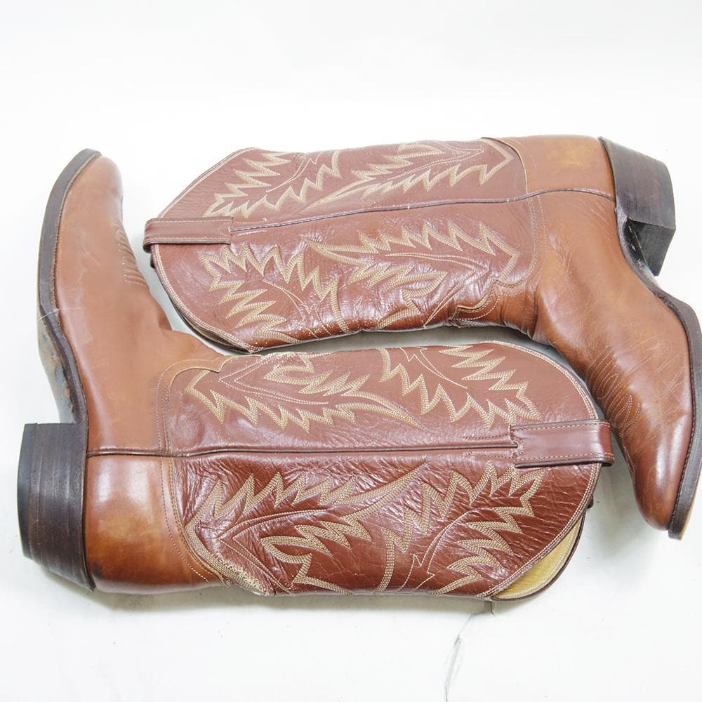 30cm Justin ウエスタンブーツ USA製 ヴィンテージ　P4176