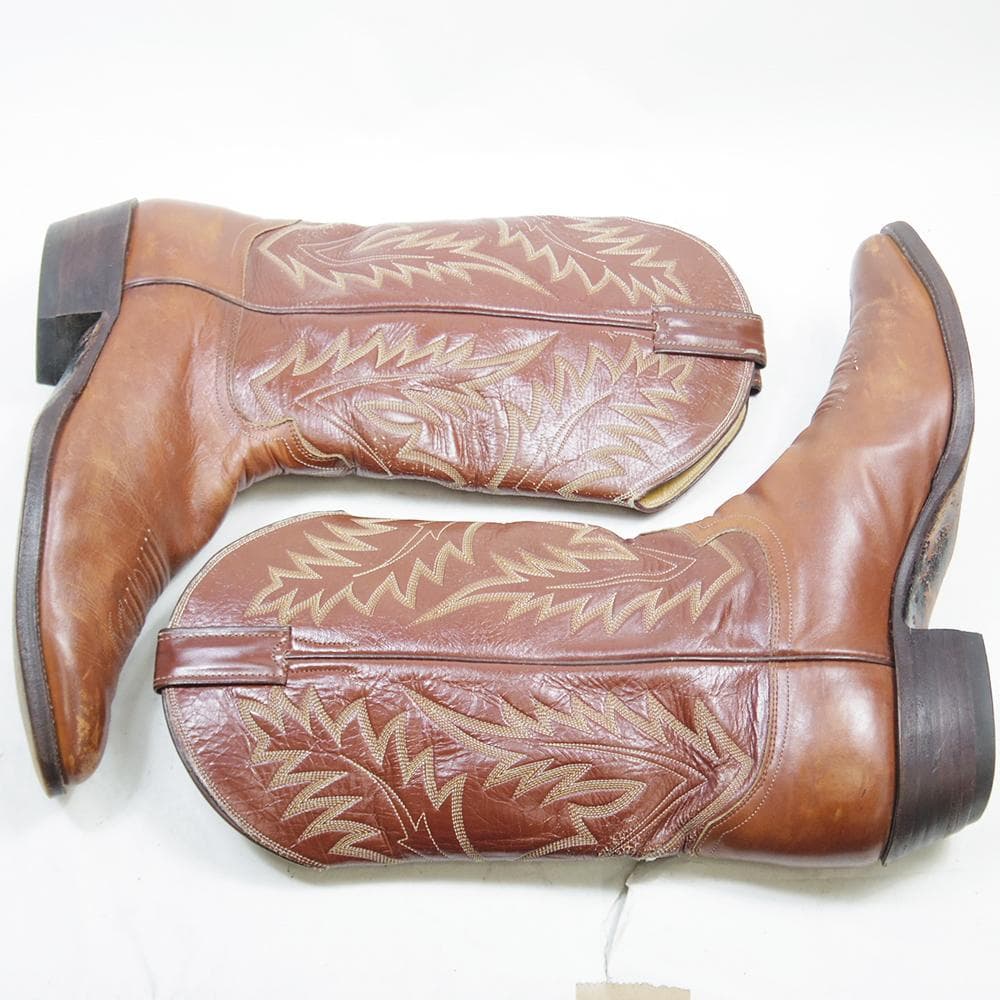 30cm Justin ウエスタンブーツ USA製 ヴィンテージ　P4176