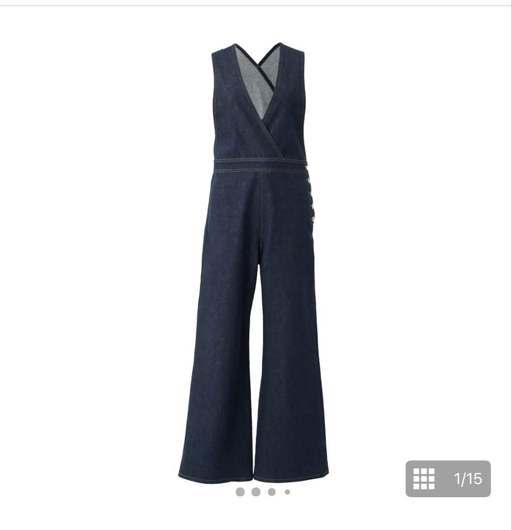 Cygne デニムサロペットsand