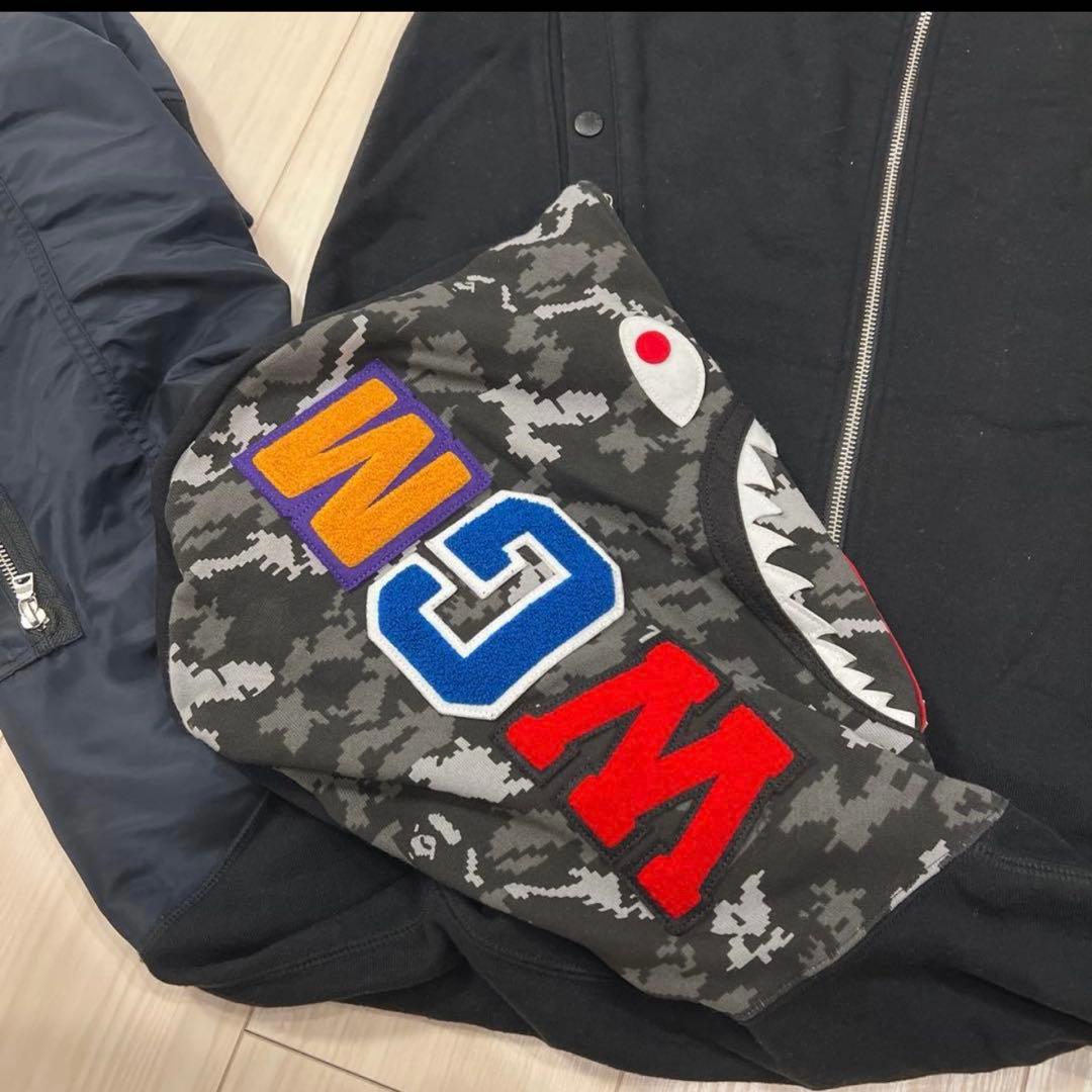 ミ*ト様 A Bathing Ape シャークパーカー　MA-1風