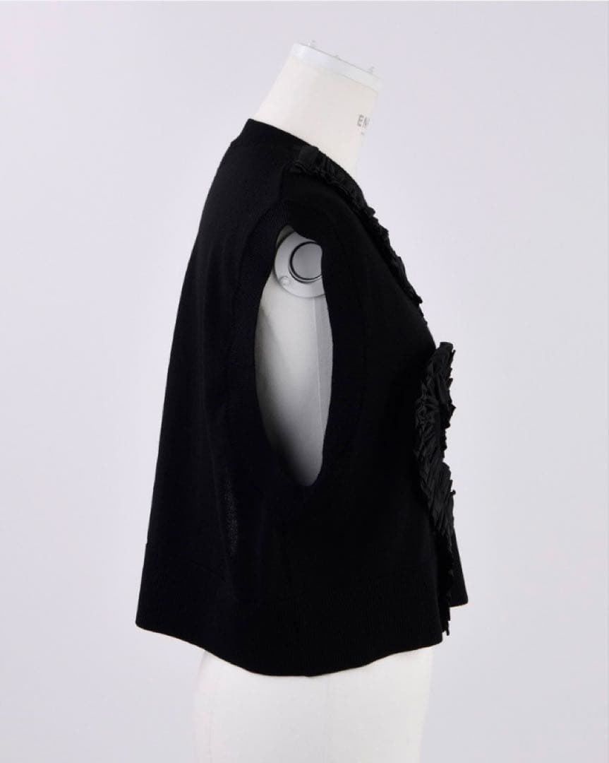 ENFOLD ニットベスト　BK