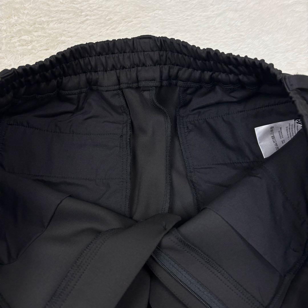 カンビオ リラックスポンチ ノーカラージャケット 上下 セットアップ 黒 M