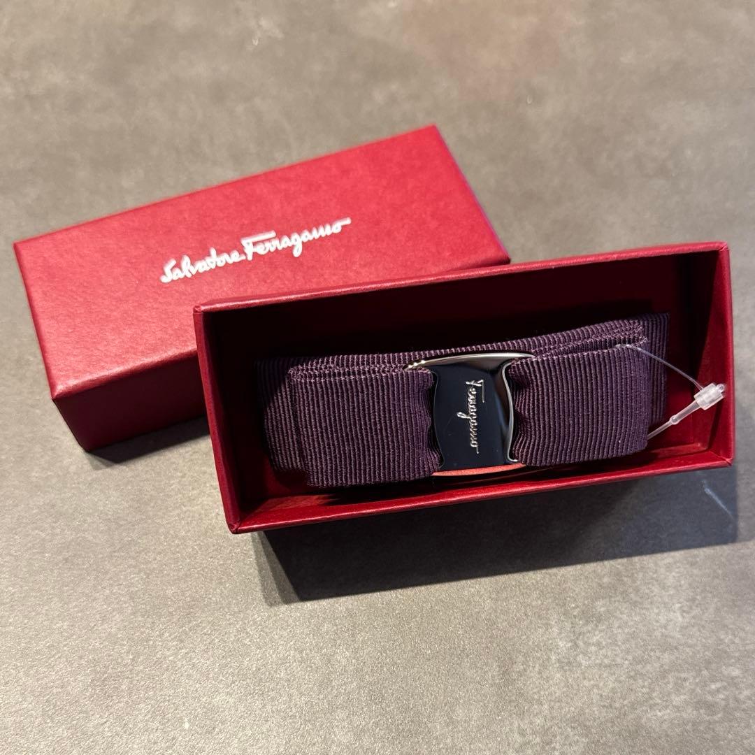 【未使用】フェラガモ Salvatore Ferragamo バレッタ ボルドー