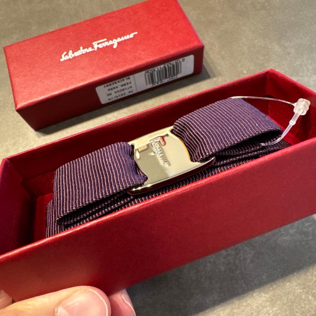 【未使用】フェラガモ Salvatore Ferragamo バレッタ ボルドー