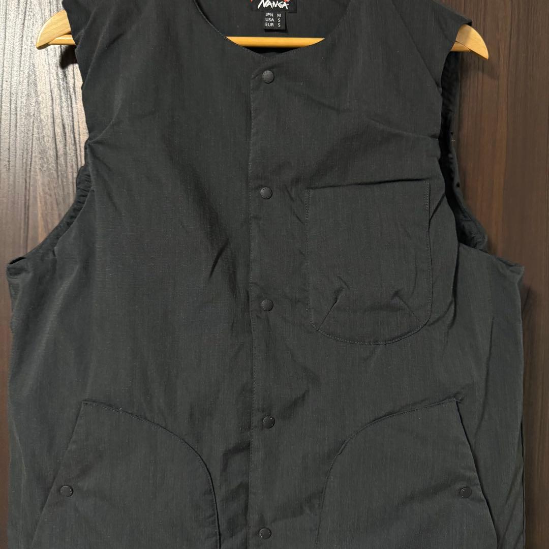 美品　NANGAナンガ　タキビリップストップ インナーダウンベスト