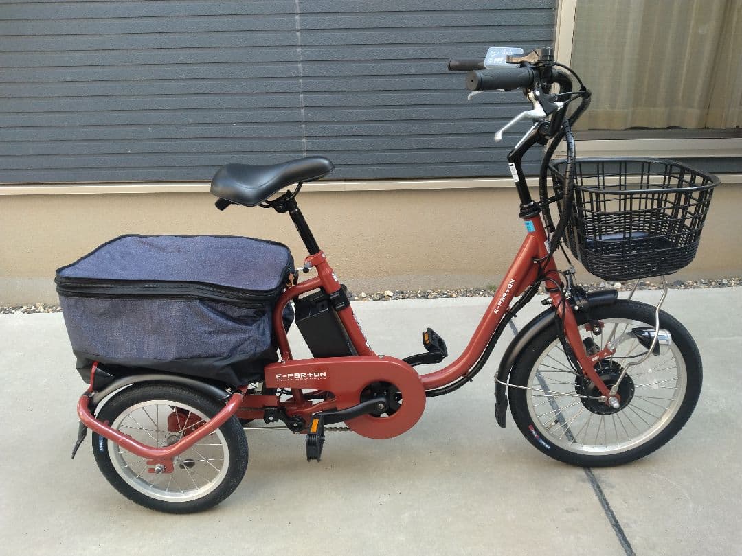 美品 e-parton ロータイプ電動アシスト三輪車 電動自転車 BEPN-18