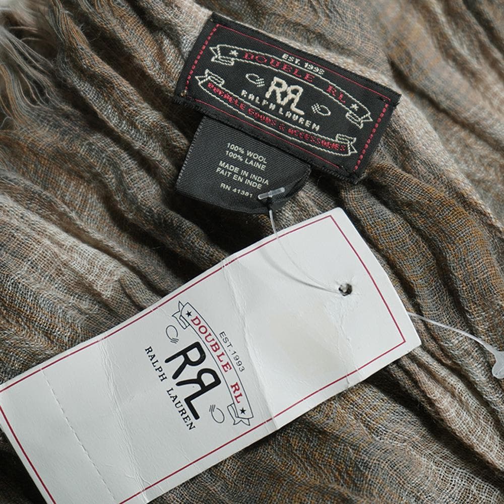 黄金期/デッドストック/新品【RRL】ダブルアールエル オンブレウールストール