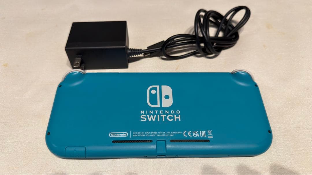値下げしました。Switch Lite ターコイズ 本体 ACアダプター付