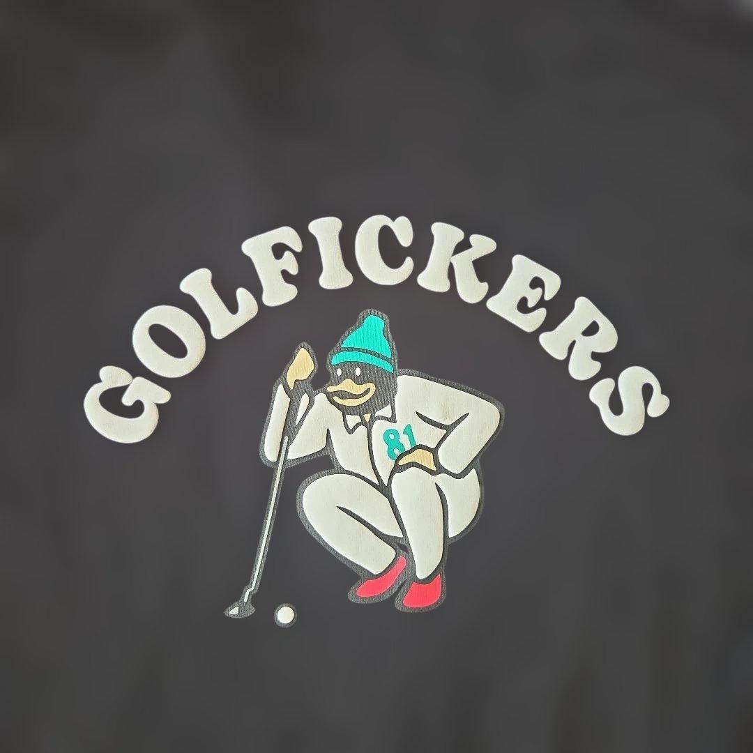 Golfickers ブラックフーディ L