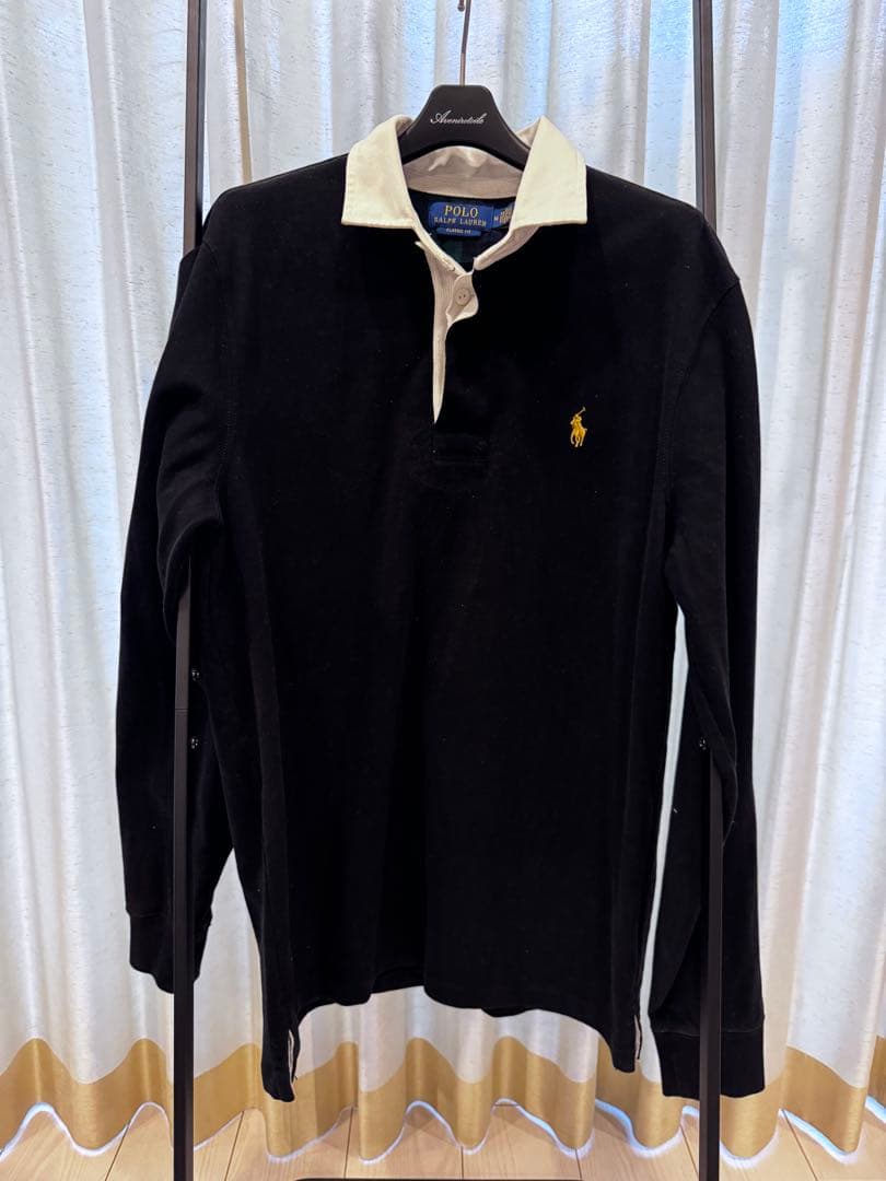 激安！ほぼ未使用　Polo Ralph Lauren ブラック長袖ポロシャツM