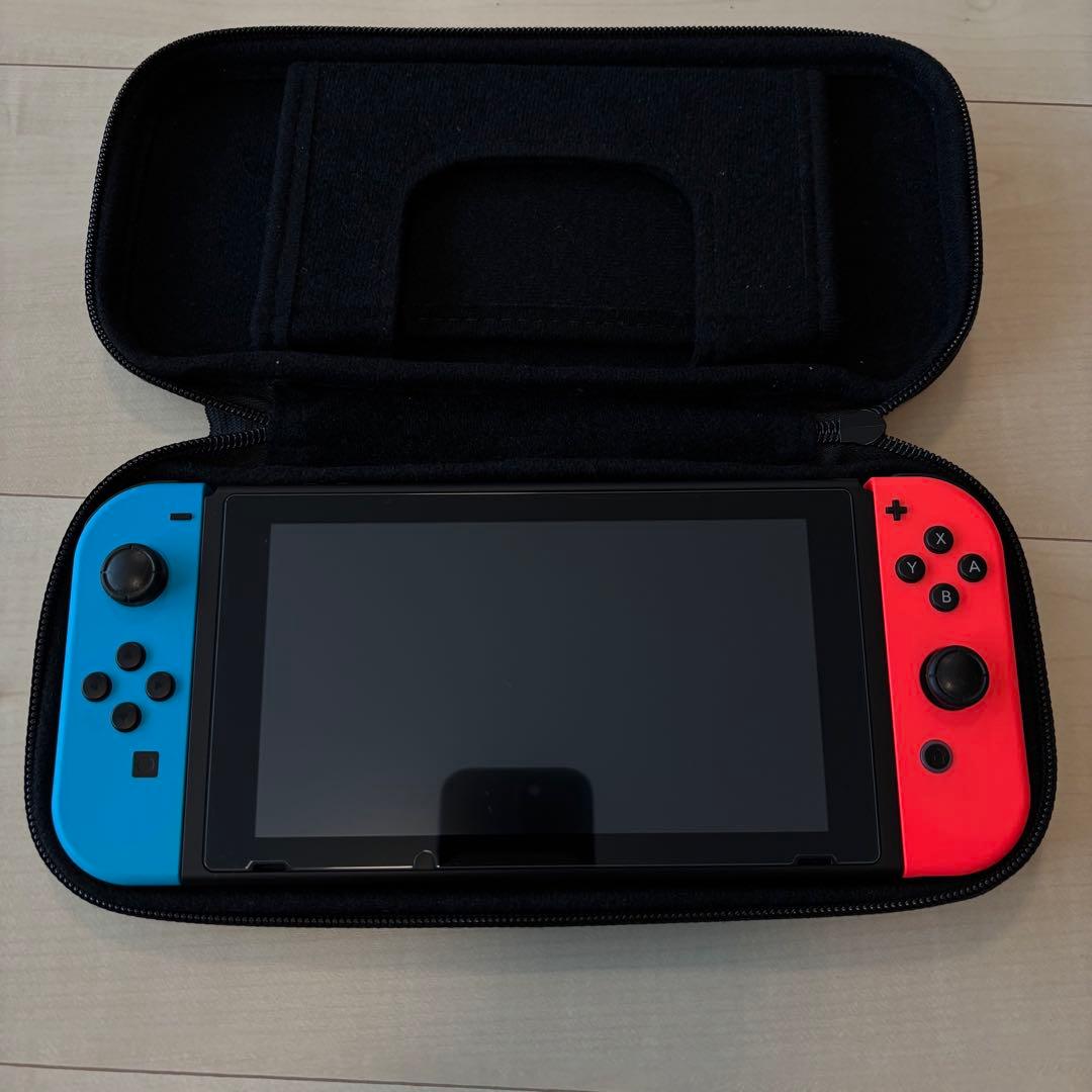 【送料無料】Nintendo Switch 青/赤 本体 ACアダプター付き