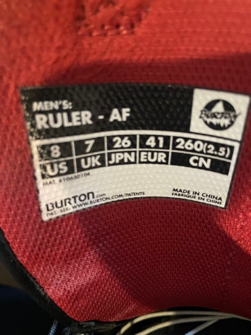 【値下げ】スノーボードブーツ　BURTON RULER 26cm