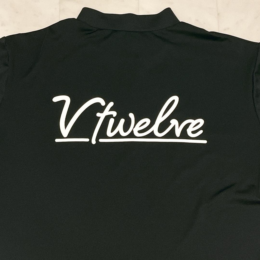 Ｖ12 ヴィトゥエルヴ 半袖 ハーフジップ モックネック ゴルフウェア Ｌ