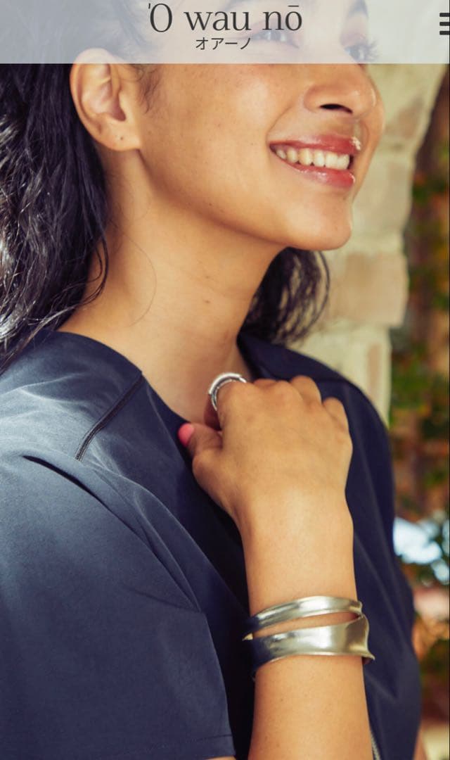 owauno オアーノダブルラインバングルシルバー