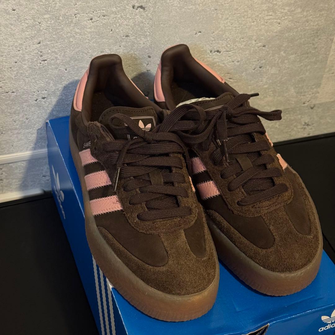 未使用品 adidas SAMBAE ダークブラウン 25.0cm