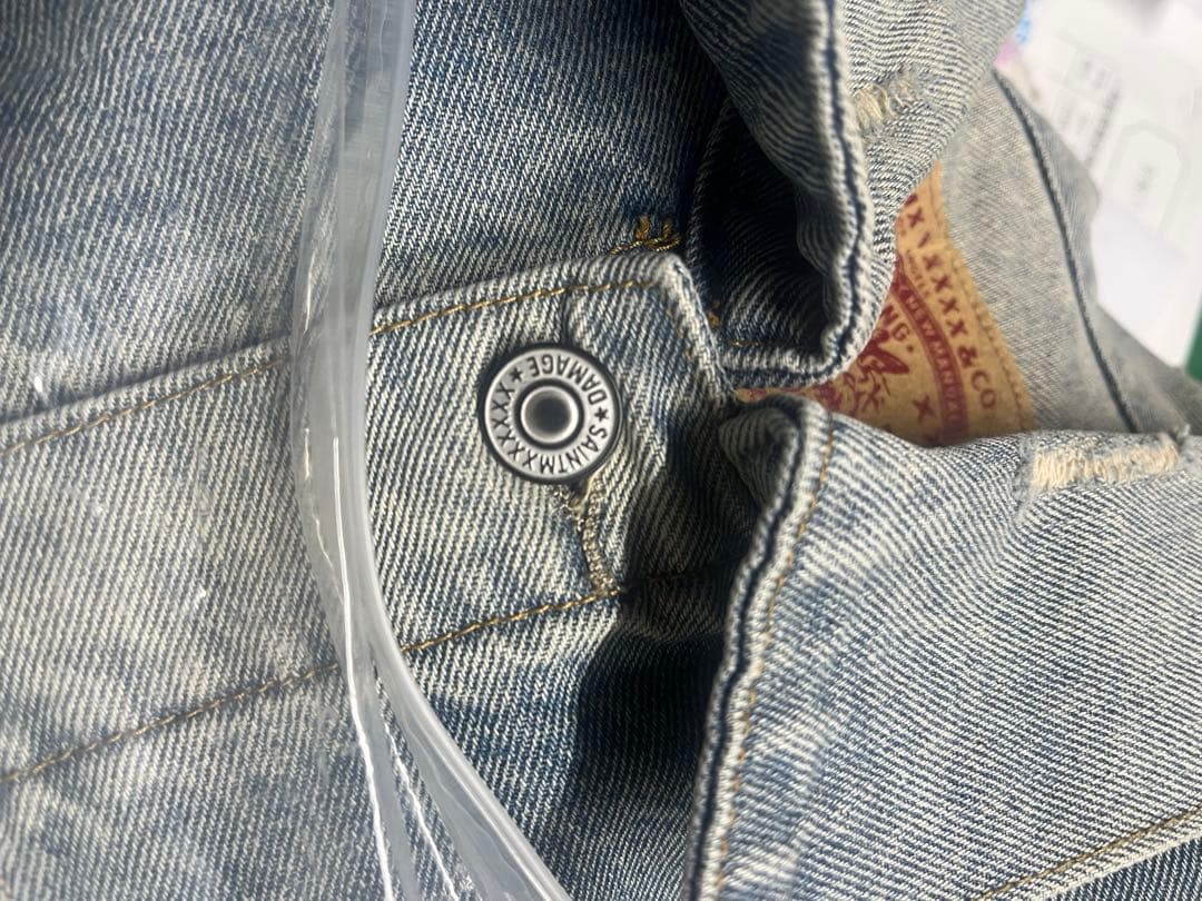 SAINT Mxxxxxxダメージデニムジャケット S