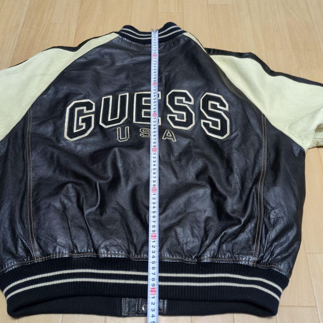 90s〜 GUESS オールレザー スタジャン ビッグサイズ