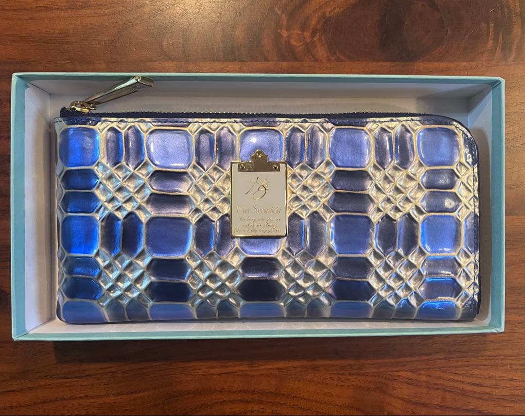 【HerSchedule】長財布　スイスブルー（Swiss Blue)