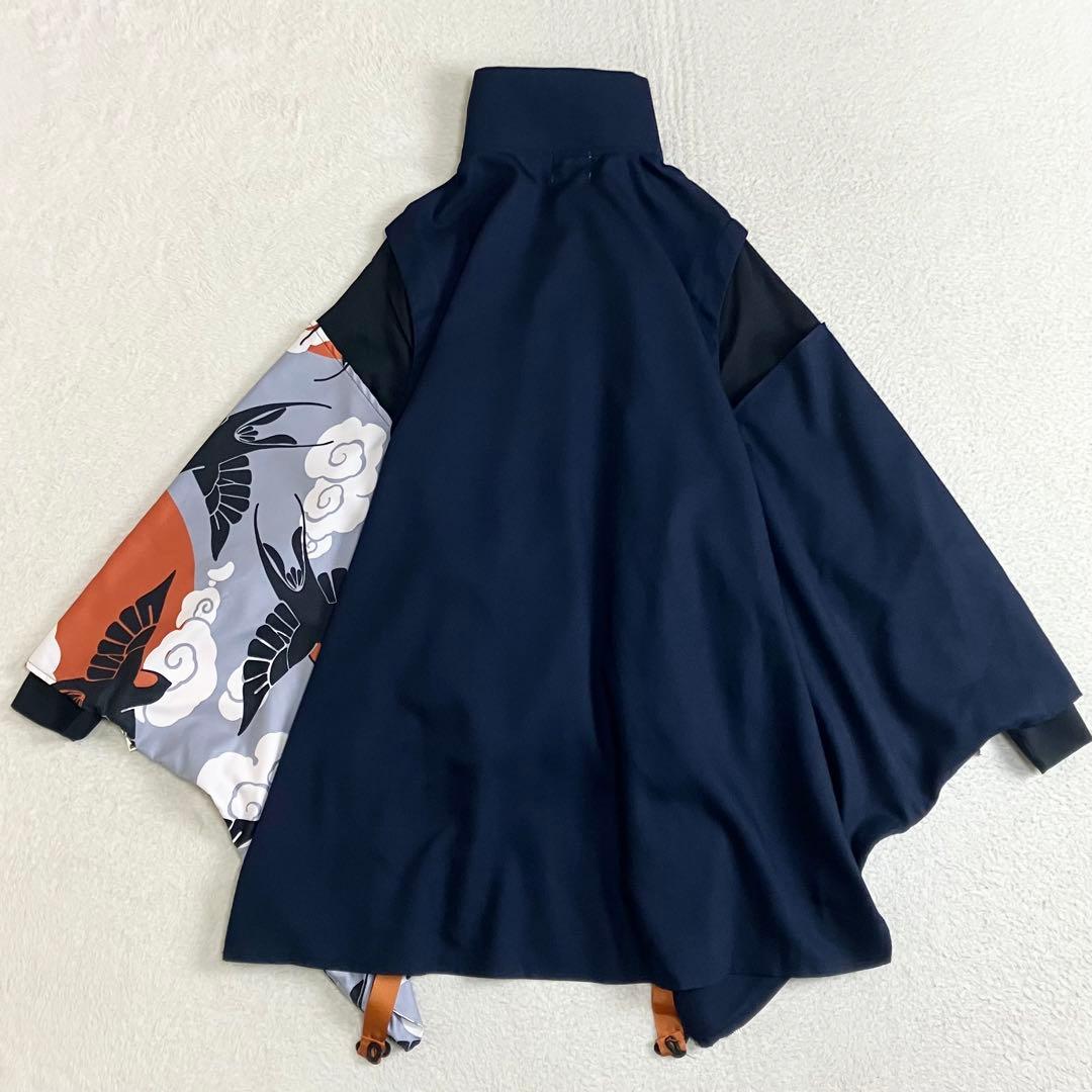 Favorite オリジナル　羽搏き 纏う和袖狩衣風トレーナー　鴉羽 凛燈コラボ