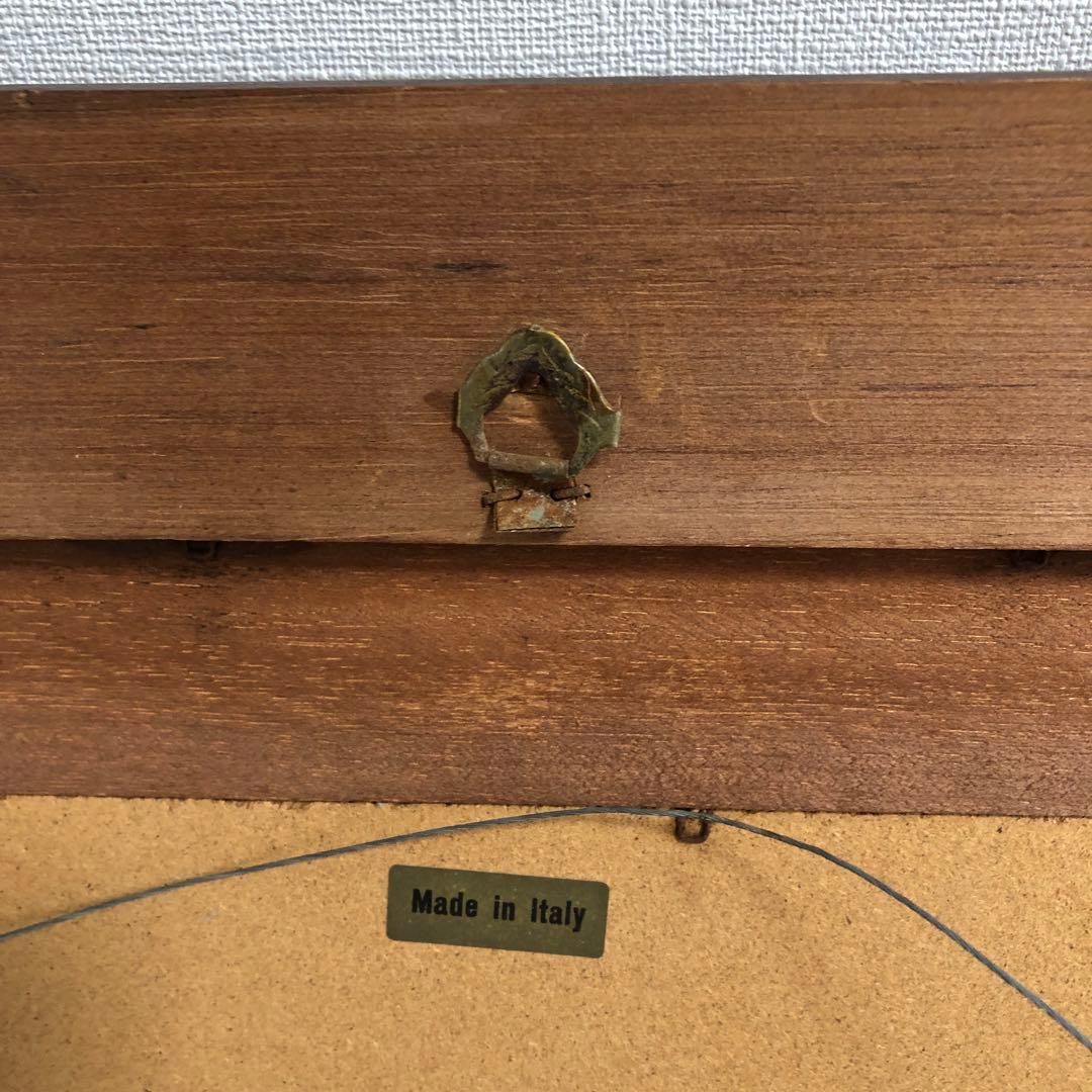 アンティーク 壁掛け鏡 イタリア製 八卦鏡 ウォールミラー