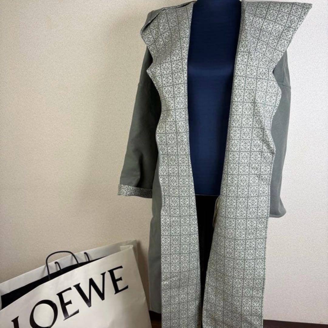 ロエベ　ロゴジャガード　フーデット　コート