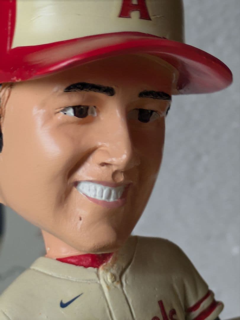 大谷翔平、 マイク・トラウト ダブルボブルヘッドフィギュア