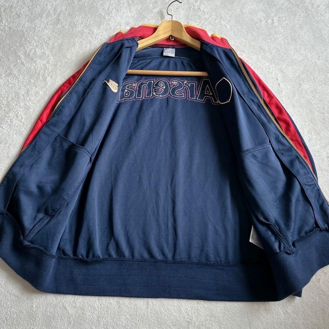 【極美品】NIKEナイキ アーセナル トラックジャケット ジャージ L 刺繍ロゴ