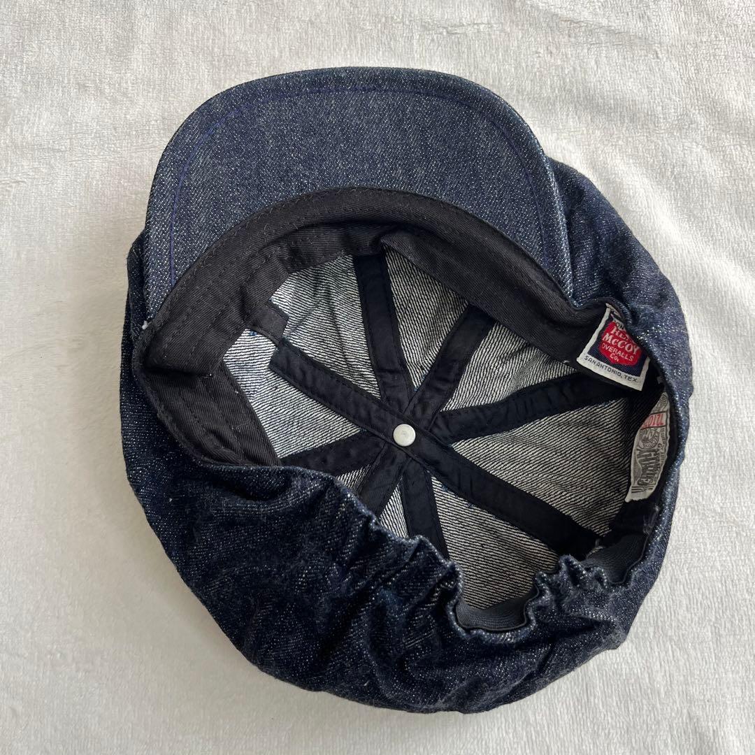 THE REAL McCOY'S デニムキャップ 帽子 キャスケット ハンチング