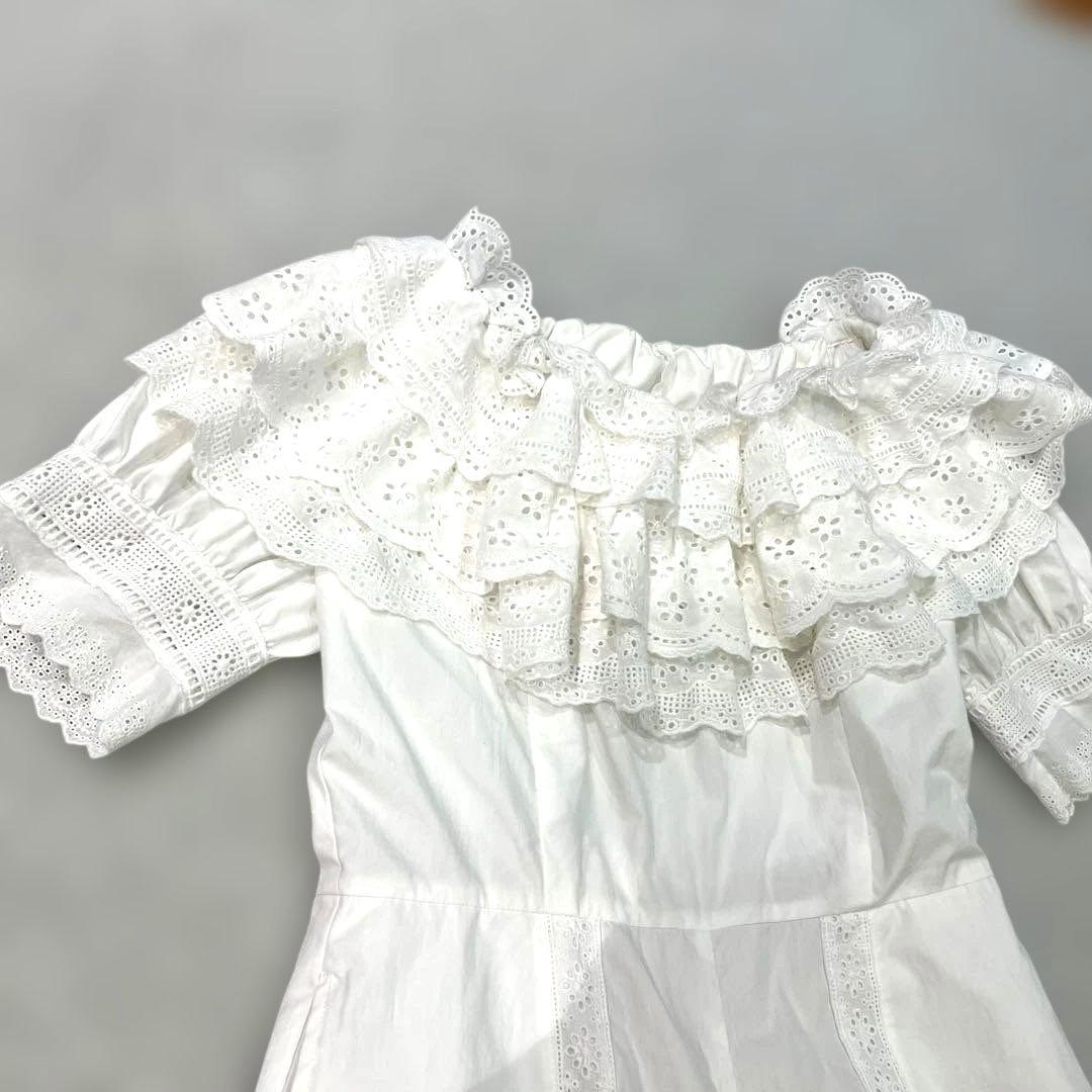 seventen bymihokawahito コットン レース オールインワン