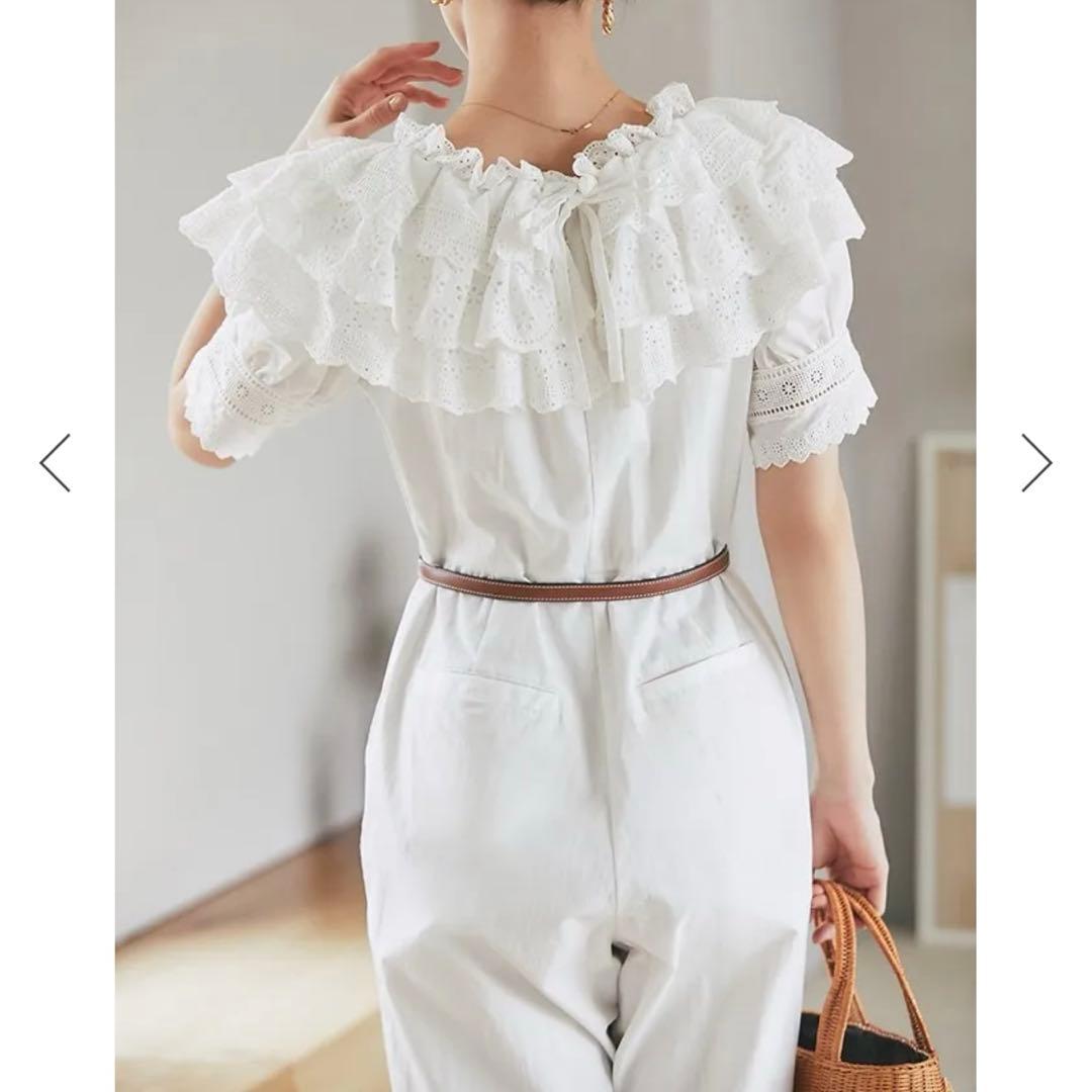 seventen bymihokawahito コットン レース オールインワン