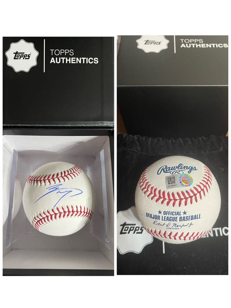 【S】大谷翔平 直筆サインボール MLBホログラム TOPPS