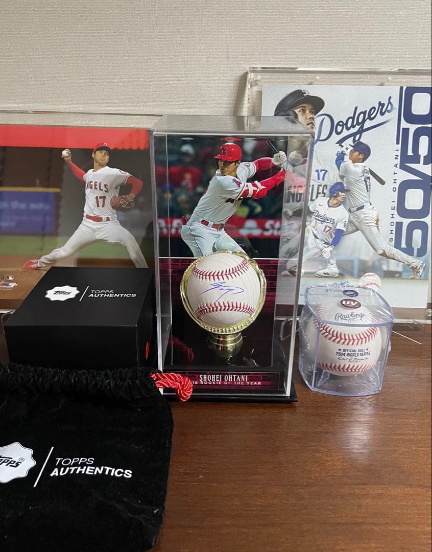 【S】大谷翔平 直筆サインボール MLBホログラム TOPPS