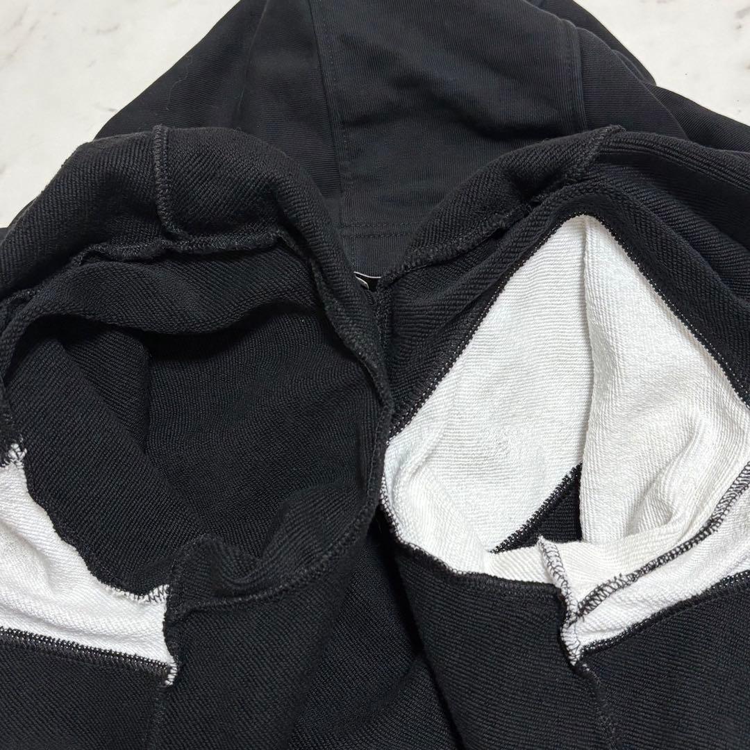 美品 ジバンシー ビックロゴ パーカー フード 黒 白 12＋ 実寸値 S M