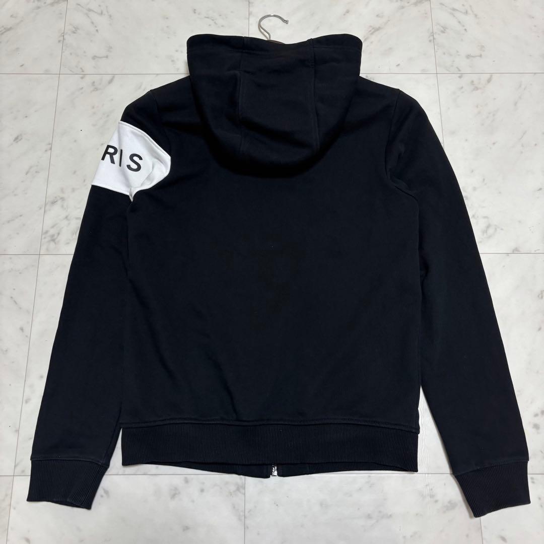 美品 ジバンシー ビックロゴ パーカー フード 黒 白 12＋ 実寸値 S M