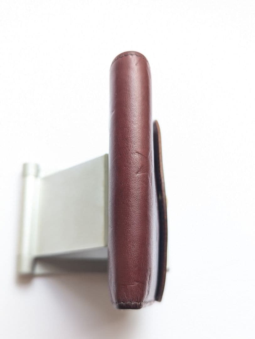 イルビゾンテ【限定モデル】ボルドー×ヌメ エンボスドコレクション 希少 がま口