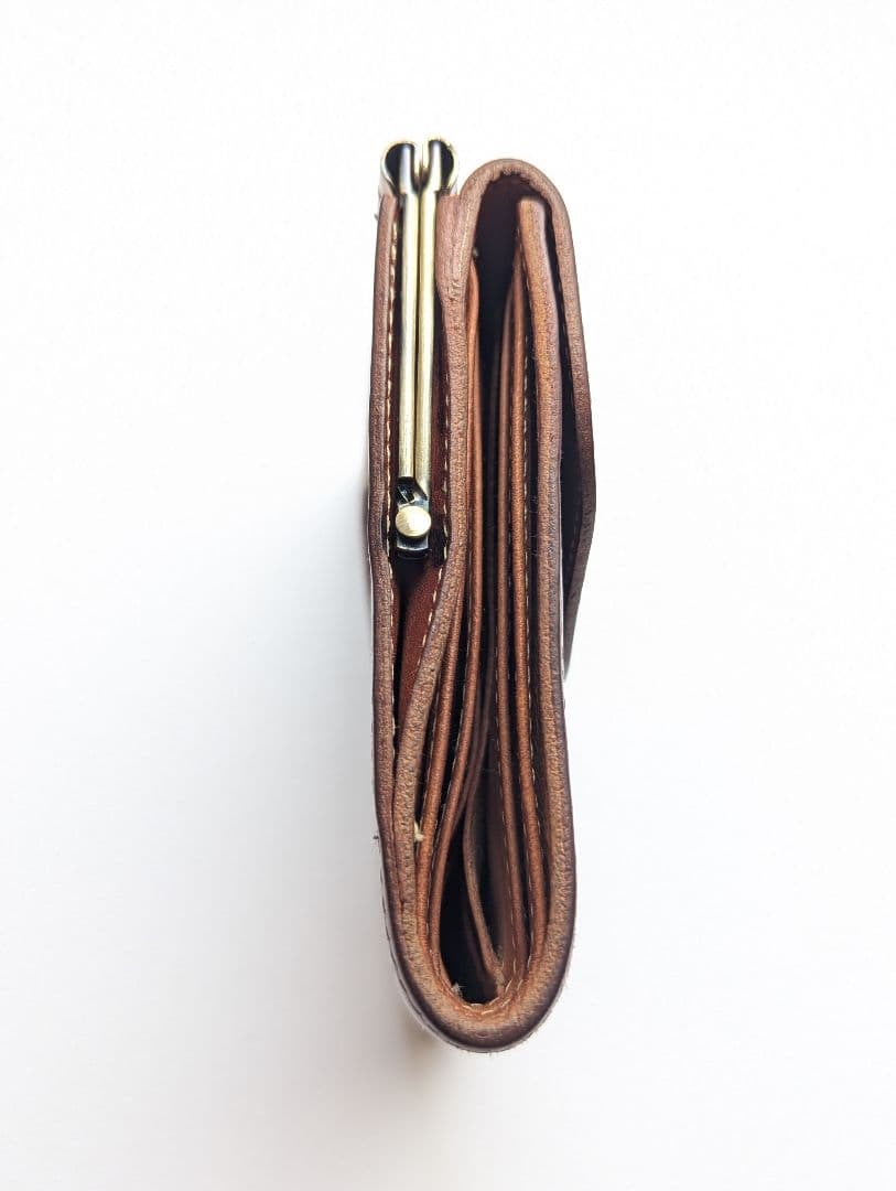 イルビゾンテ【限定モデル】ボルドー×ヌメ エンボスドコレクション 希少 がま口