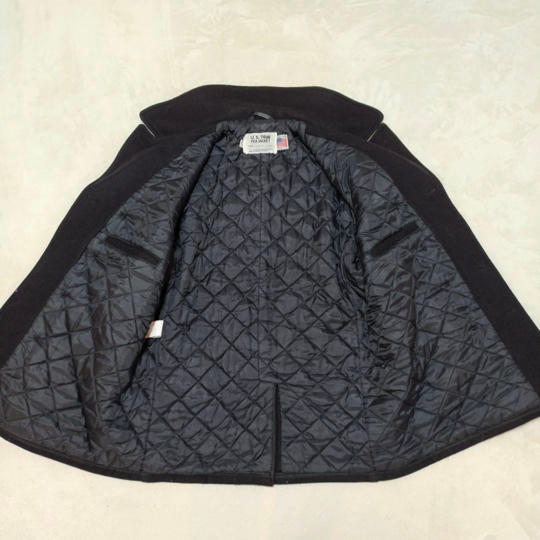 90S　USA製　SCHOTT　740N　42サイズ　ピーコート　ブラック
