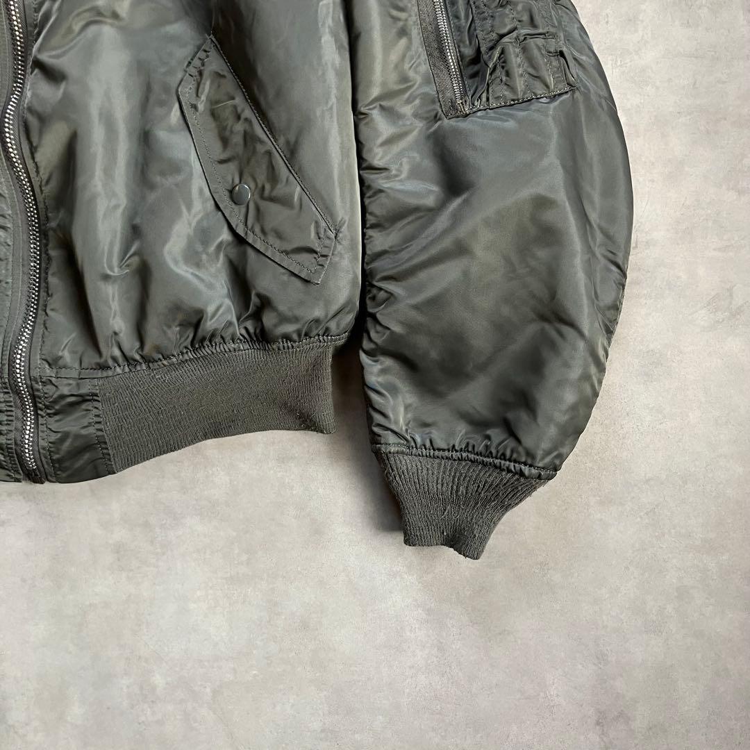90s alpha MA-1 短丈 フライト ボンバー ジャケット y2k xl
