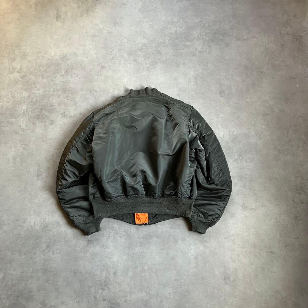 90s alpha MA-1 短丈 フライト ボンバー ジャケット y2k xl