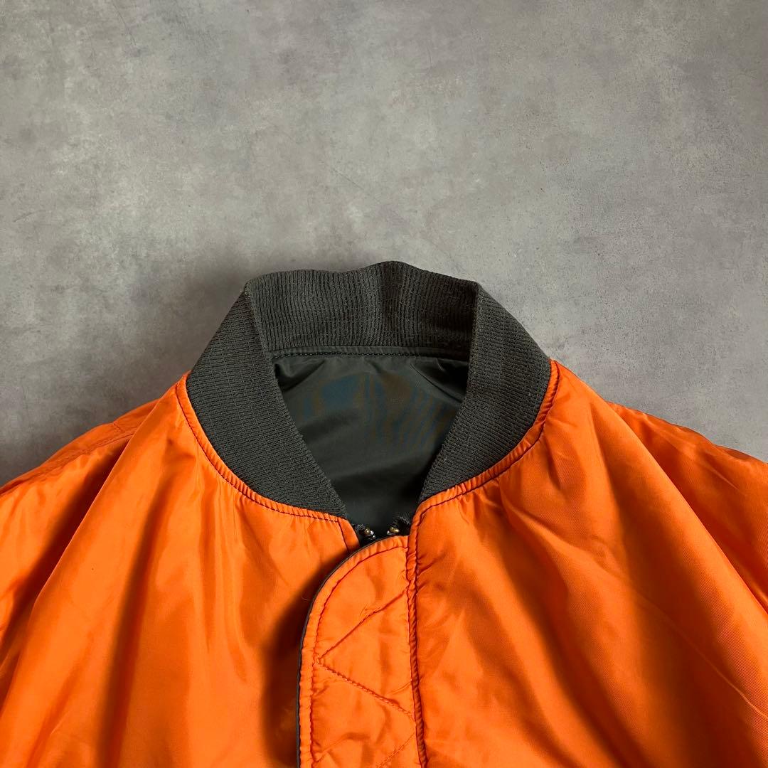 90s alpha MA-1 短丈 フライト ボンバー ジャケット y2k xl