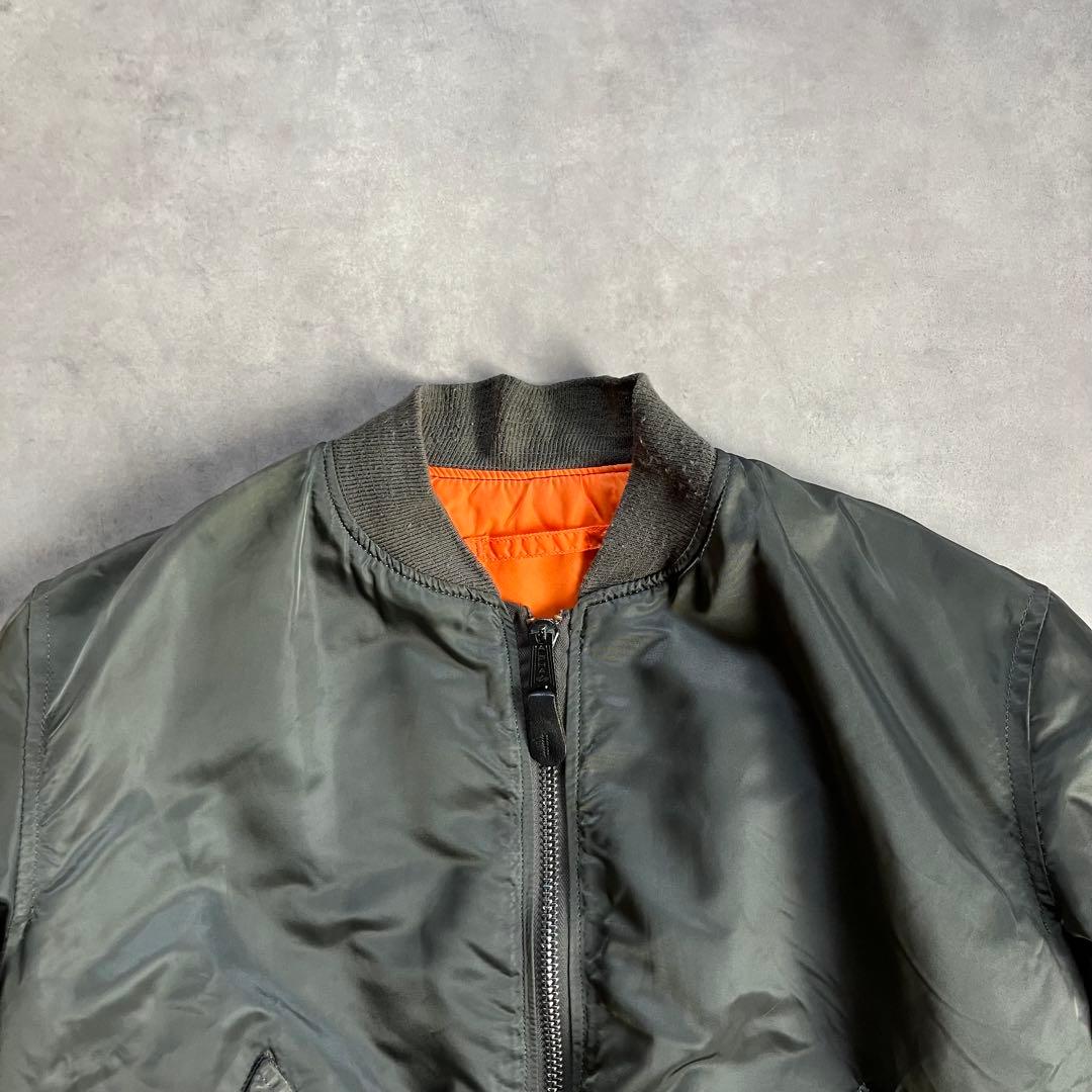 90s alpha MA-1 短丈 フライト ボンバー ジャケット y2k xl