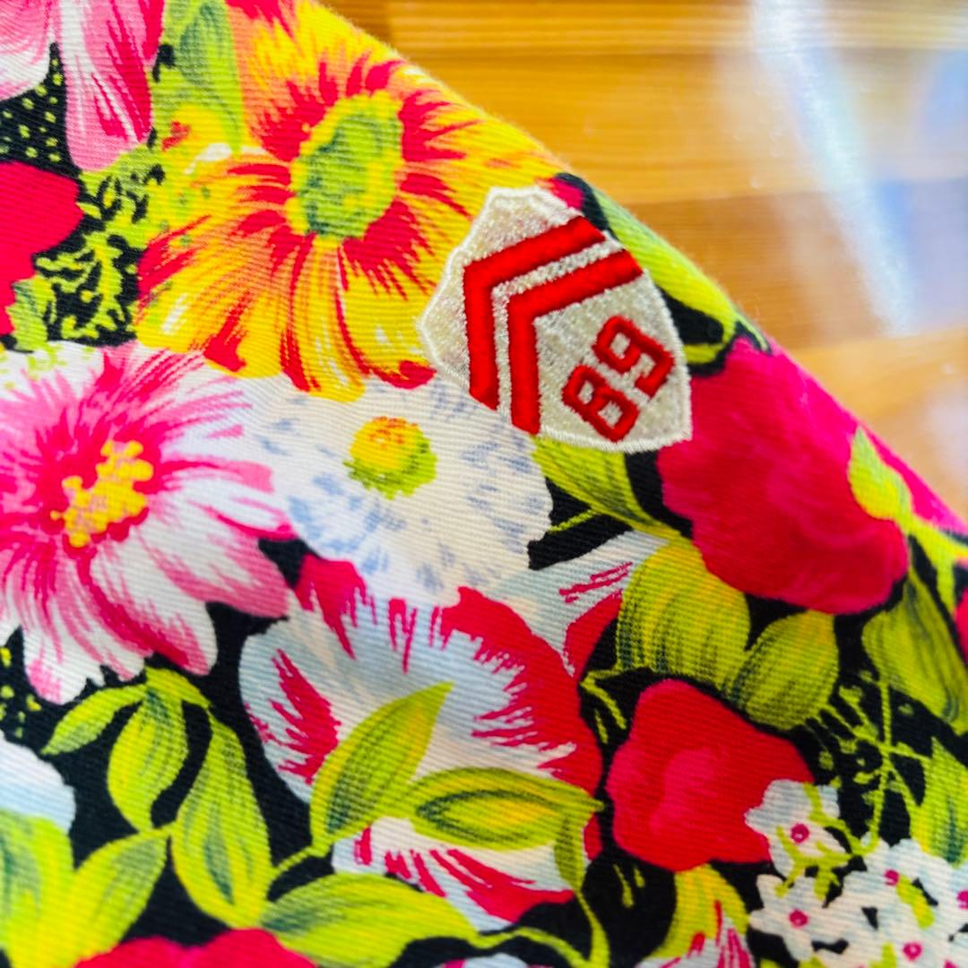 パーリーゲイツ 花柄　ジャケット　フード付きブルゾン　パーカー　ゴルフウエア