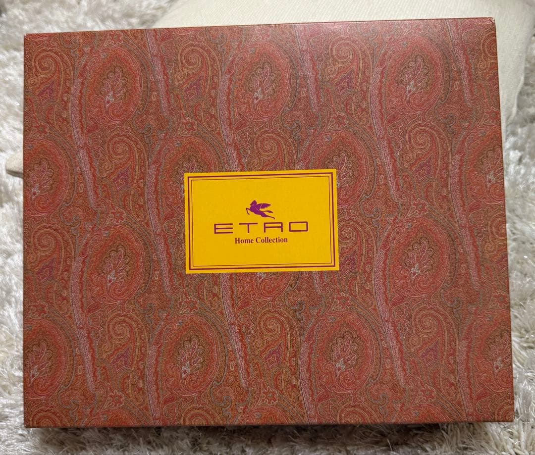 ETRO エトロ ペイズリー柄ウールブランケット ひざ掛け　箱付き 未使用