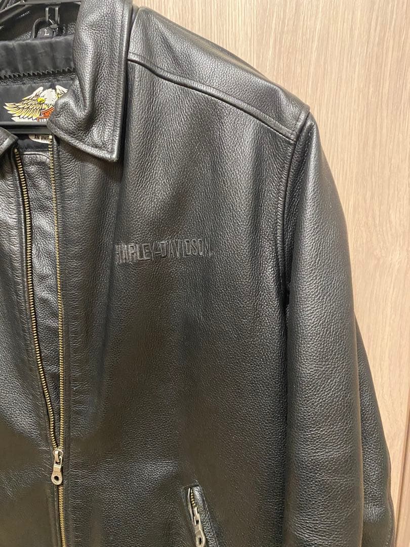 ブラックレザーライダースジャケット