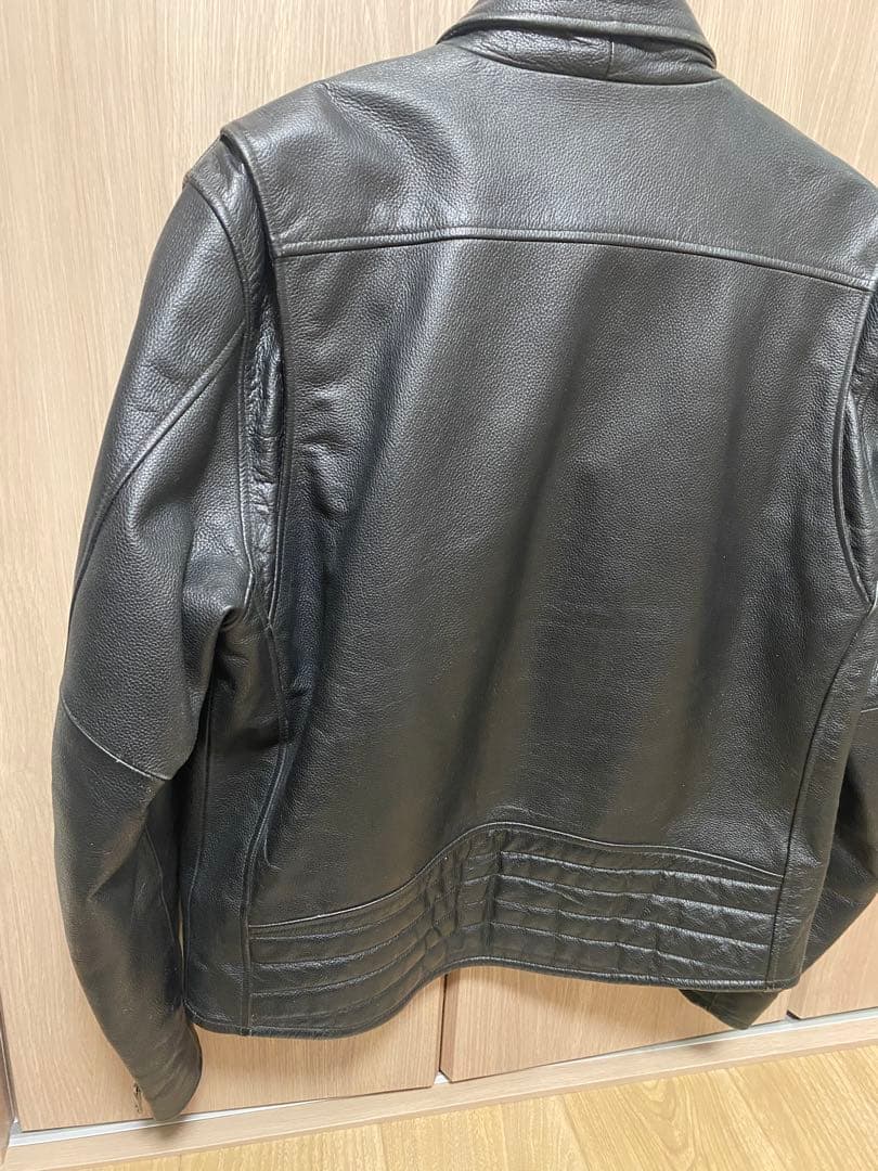 ブラックレザーライダースジャケット