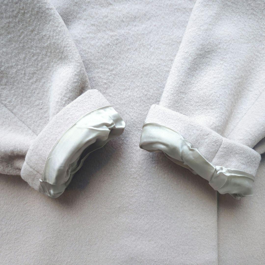 【Chloe】ドゥーズィエムクラス　ビーバーノーカラーロングコート